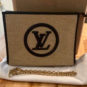 Louis Vuitton Raffia Toiletry pouch on chain